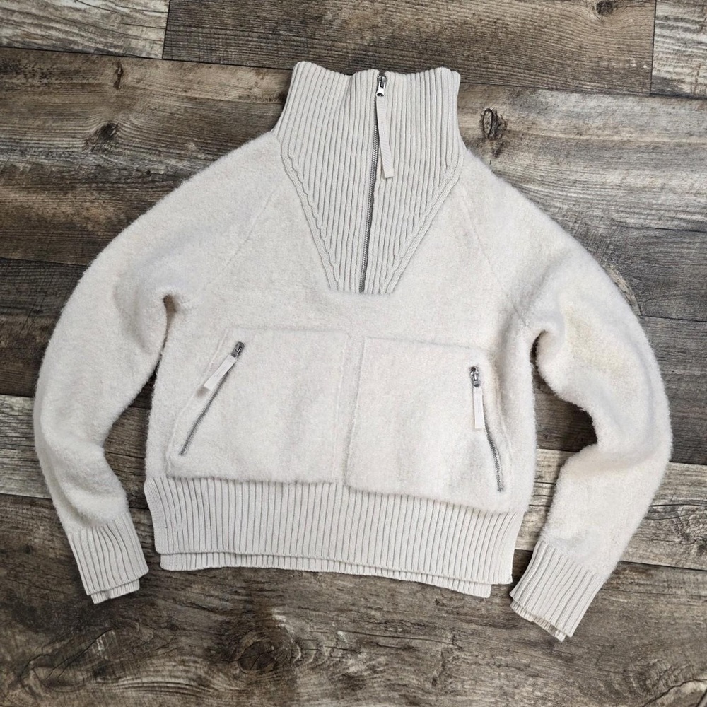 Elegant Cream Turtleneck Sweater